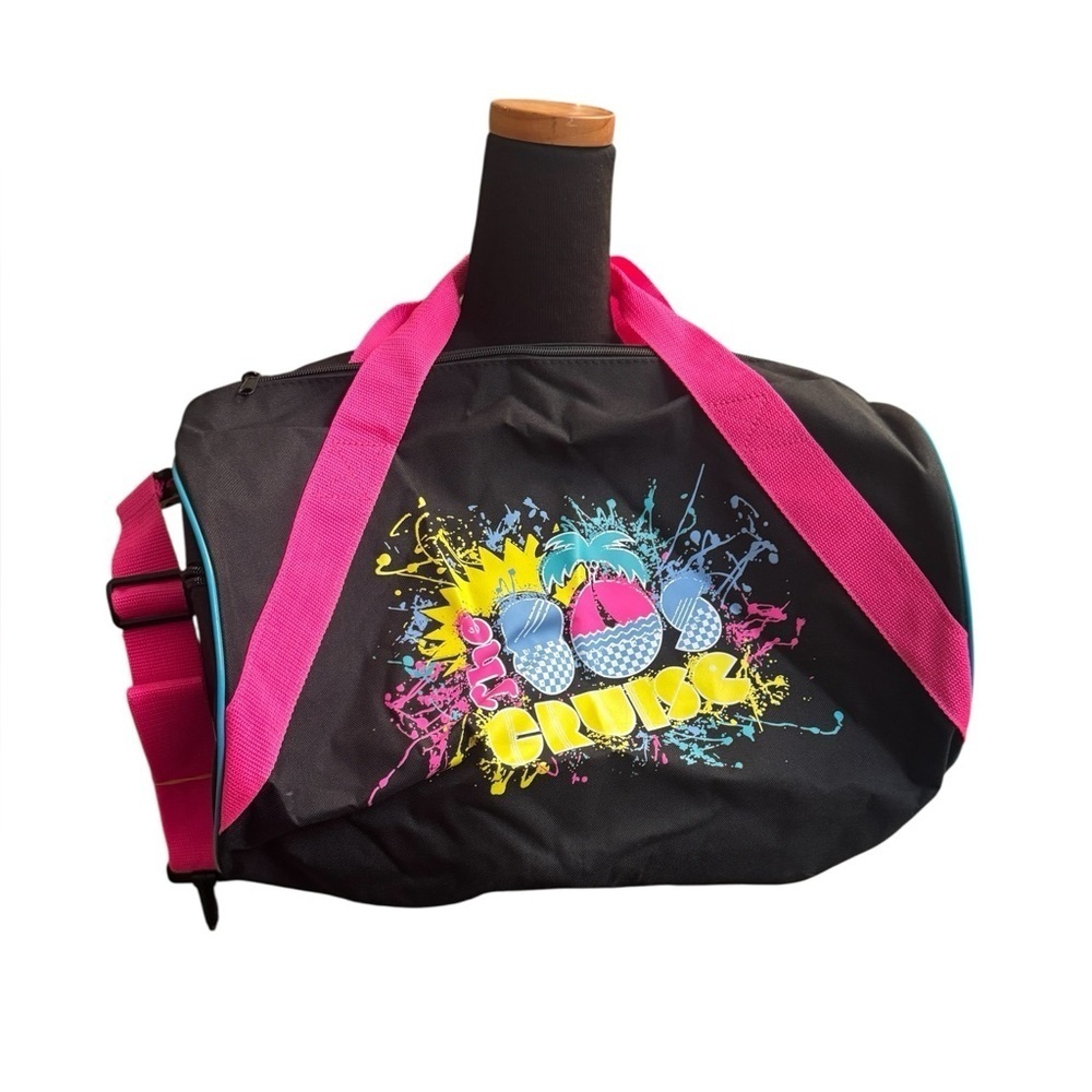 NEW 1980's Cruise Themed Duffel Bag Tote Costume Theme Party 80's Neon 80’s NWOT - Picture 4 of 15